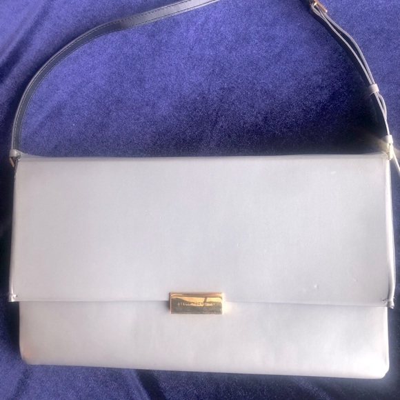 STELLA MCCARTNEY GRAY BECKETT FAUX NAPPA SHOULDER BAG - Picture 2 of 16